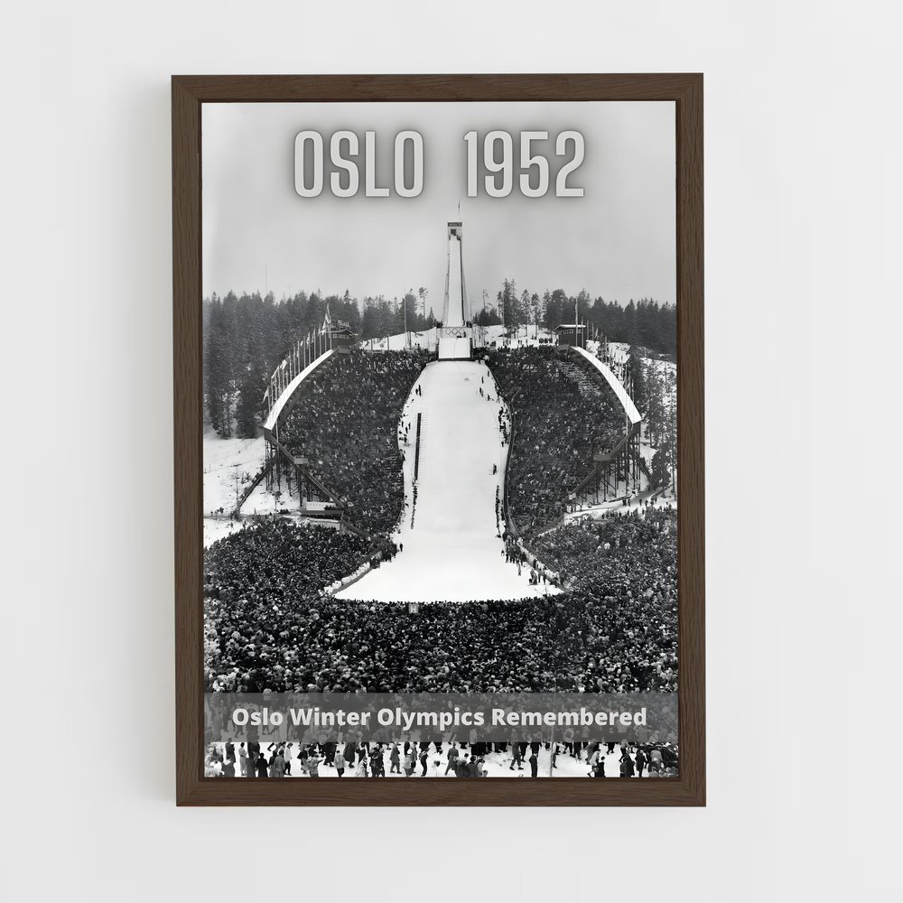 Poster Ski Slopes et Rassemblements – affiche Jeux Olympiques (vue 5)